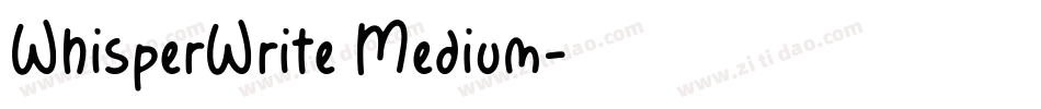 WhisperWrite Medium字体转换